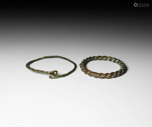 Bronze Age Twisted Bracelet Group