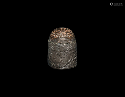 Tudor Silver 'LOVE WELL / A T' Posey Thimble