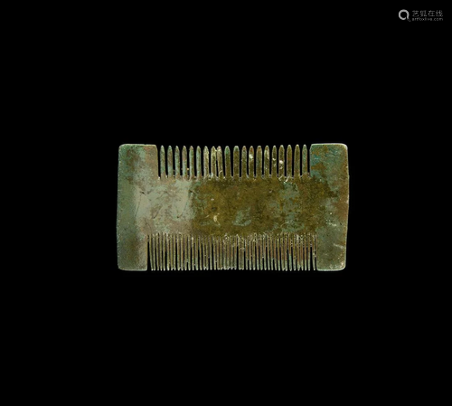 Viking Bronze Double-Sided Comb