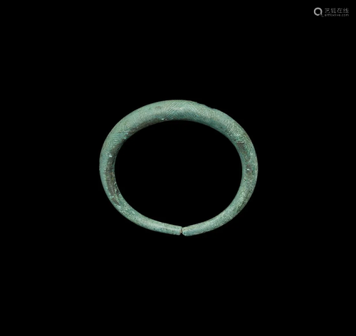 Bronze Age Decorated Bracelet