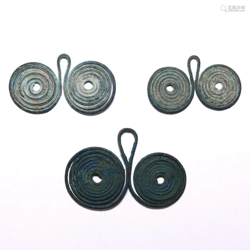 Bronze Age Spiral Pendant Collection