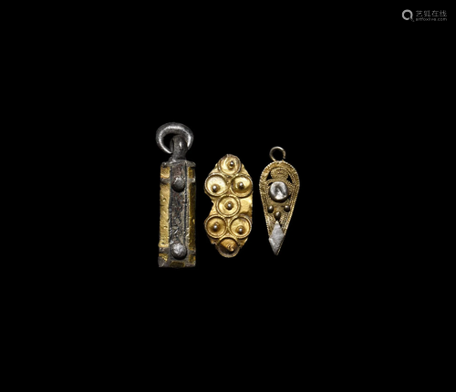 Medieval Silver-Gilt Artefact Group