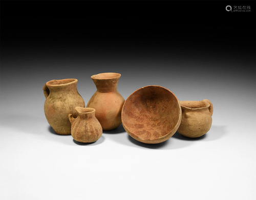 Bronze Age Pottery Vessel Group