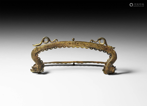 Georgian Period Purse Frame with Dragons