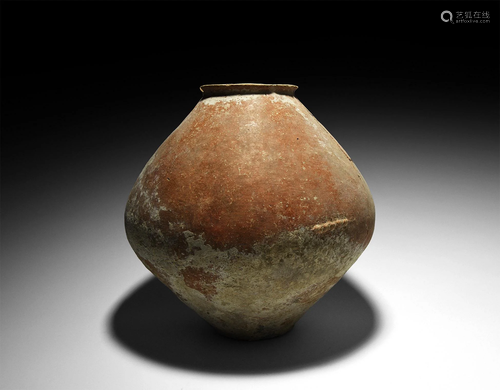 Large Bronze Age Pottery Vessel