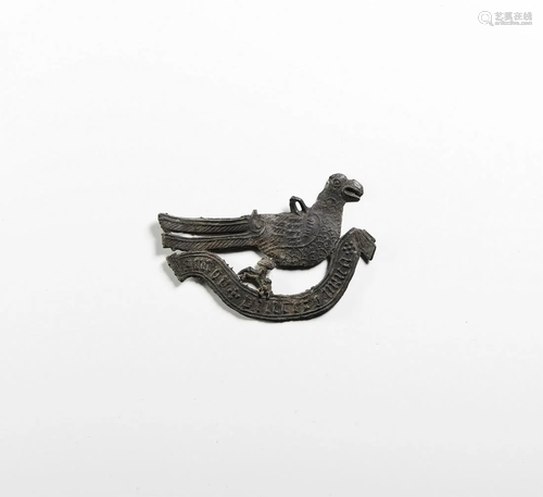 Medieval Pewter Bird Love Token Badge