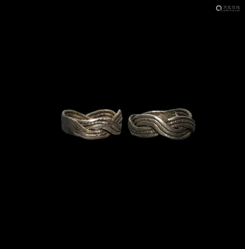 Saxon Silver Entwined Ring