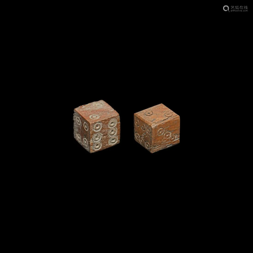 Roman Bone Dice Pair