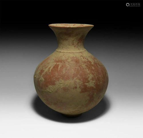 Large Roman Decorated Red Ware Jar