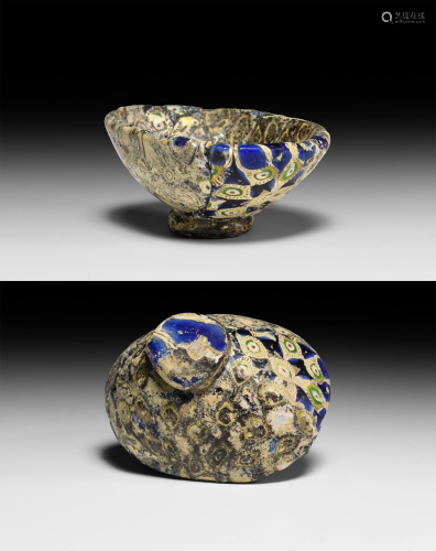 Roman Mosaic Glass Bowl