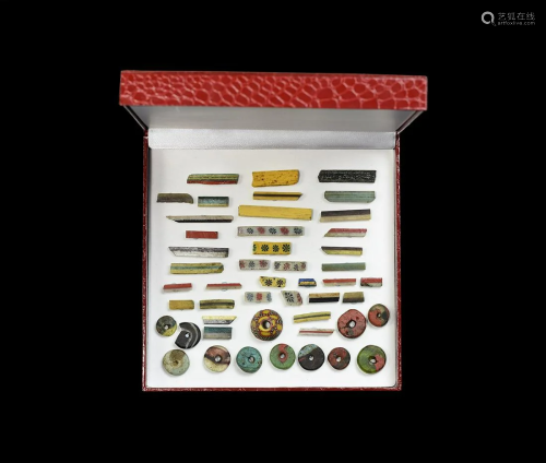 Roman and Egyptian Glass Architectural Inlay Collection