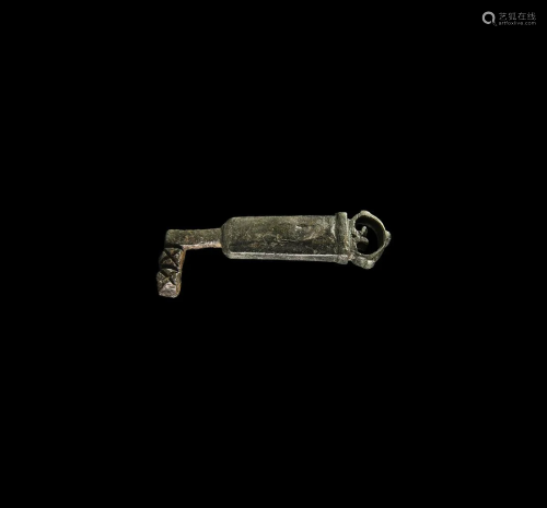 Large Roman Casket Latch Key