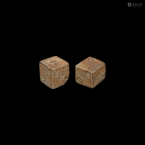 Roman Bone Dice Pair