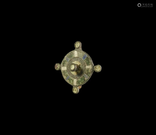 Roman Enamelled Plate Brooch