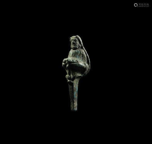 Roman Priapus Staff Finial