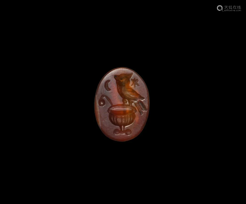 Roman Gemstone with Owl