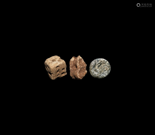 Roman Dice and Gaming Piece Collection