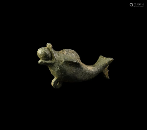 Roman Dolphin with Globe Attachment