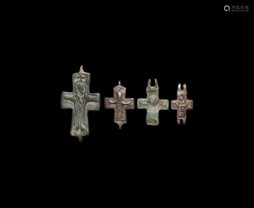 Byzantine Cross Pendant Group