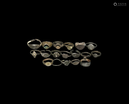 Roman to Post Medieval Silver Ring Collection