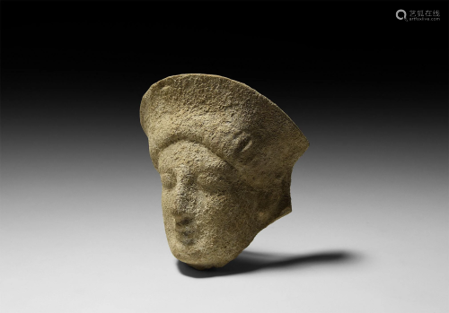 Roman Terracotta Female Bust Protome