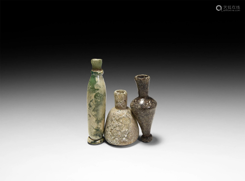 Roman Glass Bottle Group