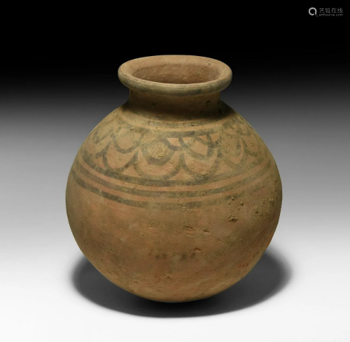 Roman Painted Terracotta Jar
