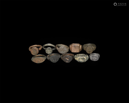 Roman to Post Medieval Ring Collection