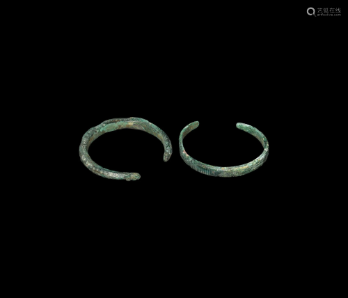 Roman Decorated Armilla Bracelet Group