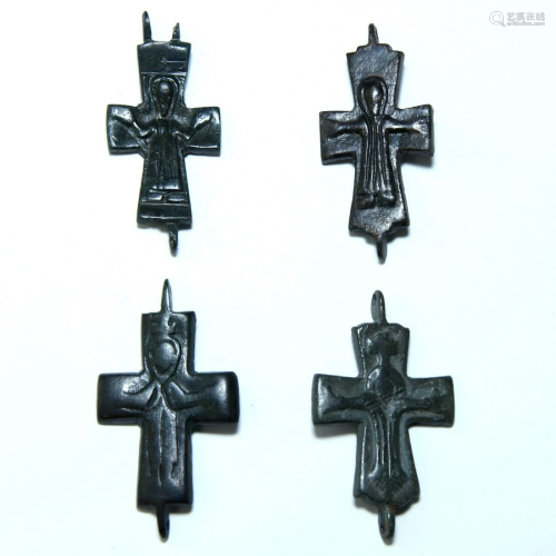 Byzantine Reliquary Cross Plate Collection