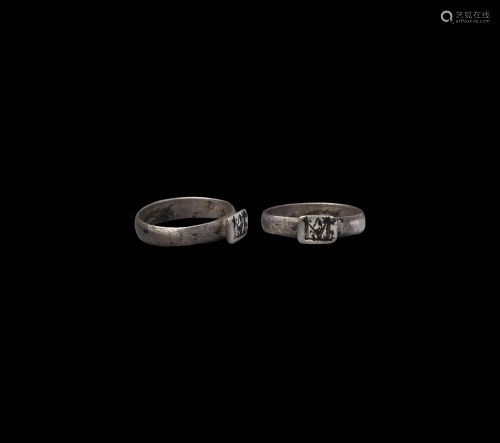 Late Roman Brancaster Type Ring with Monogram