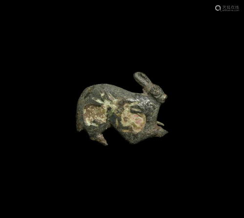 Roman Brooch of Rabbit with Young