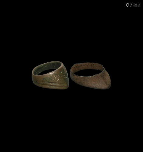 Late Roman Archer's Thumb Ring Group