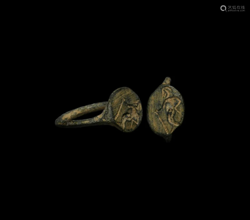 Roman Signet Ring with Figure