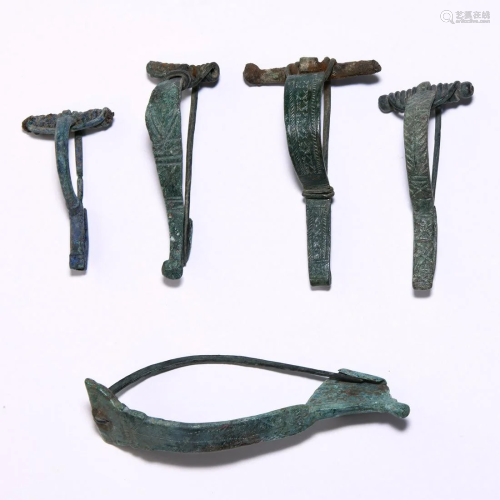 Large Roman Bow Brooch Collection