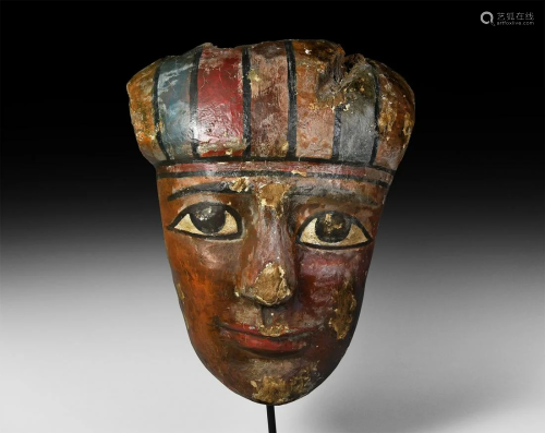 Egyptian Painted Mummy Mask