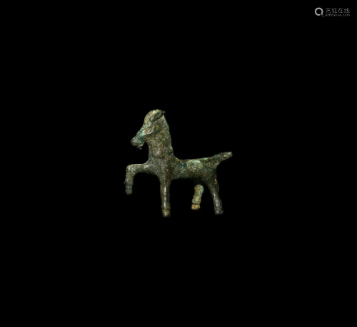 Roman Stepping Horse Statuette