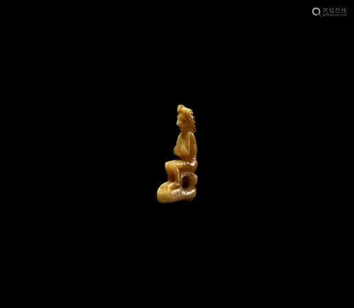 Egyptian Seated Male Amulet