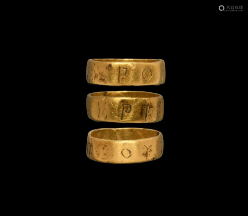 Roman Provincial Gold Inscribed Ring