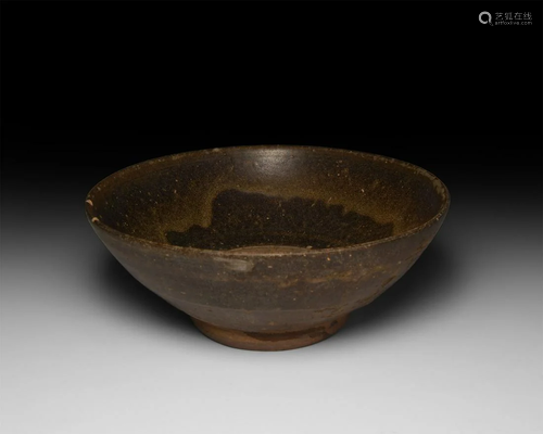 Chinese Song 'Hare's Fur' Type Tea Bowl