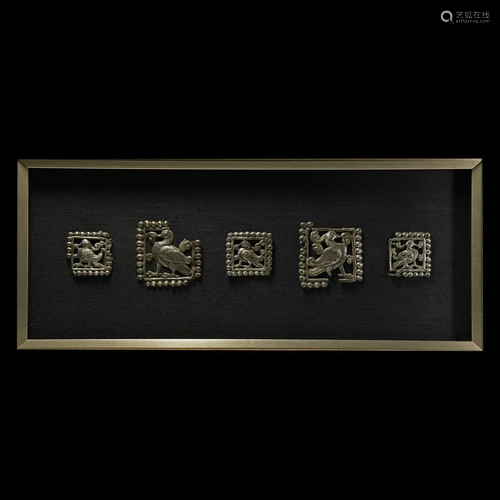 Chinese Ordos Silver Plaque Collection