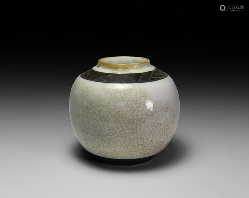 Chinese Tang White Glazed Jar