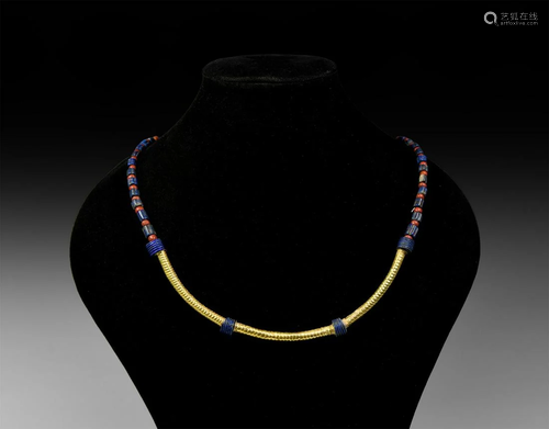 Lapis Lazuli and Gold Necklace