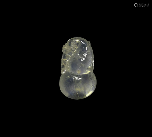 Chinese Milky Jade Animal Amulet