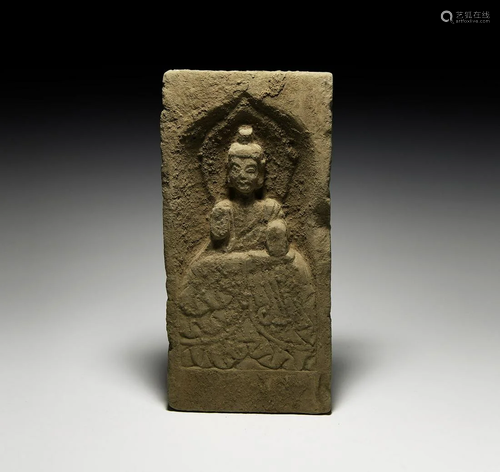 Chinese Northern Wei Buddha Brick