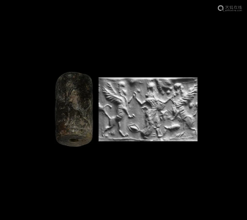 Cylinder Seal with God and Bulls