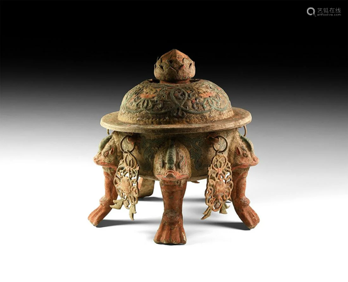 Chinese Painted Incense Burner