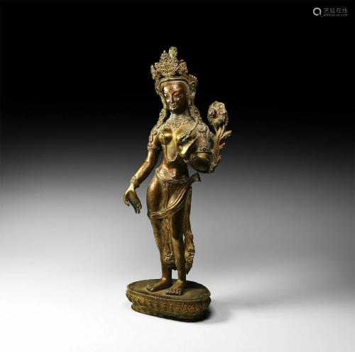 Nepalese Gilt Arya Tara Figure