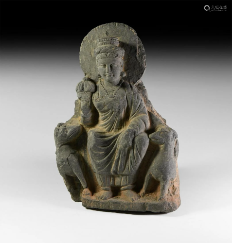 Gandharan Seated Buddha Figure
