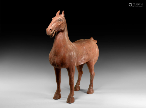 Large Chinese Han Horse Figurine